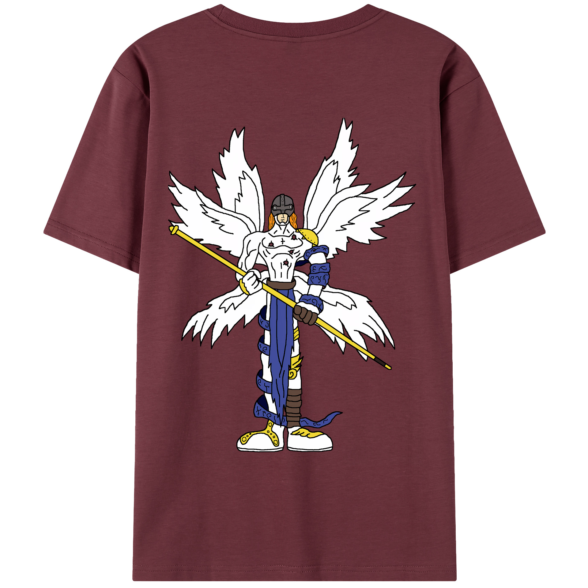 （画像用） Digimon デジタルモンスター/デジモン 綿100％半袖Tシャツ（背面プリント）